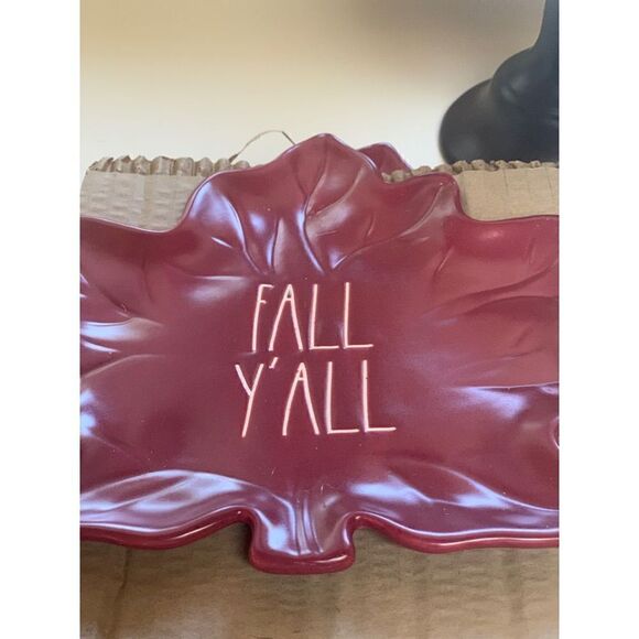 RAE DUNN Fall Y'all Leaf
Appetizer Plates set of 4 - Picture 1 of 4